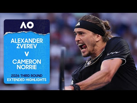 Alexander Zverev v Cameron Norrie Extended Highlights | Australian Open 2026 Third Round