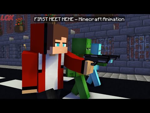 FIRST MEET MEME | SHUFFLE DANCE | CHICKENSWINGSMEME | AARON, NOI, PIERCE & KIM - Minecraft Animation