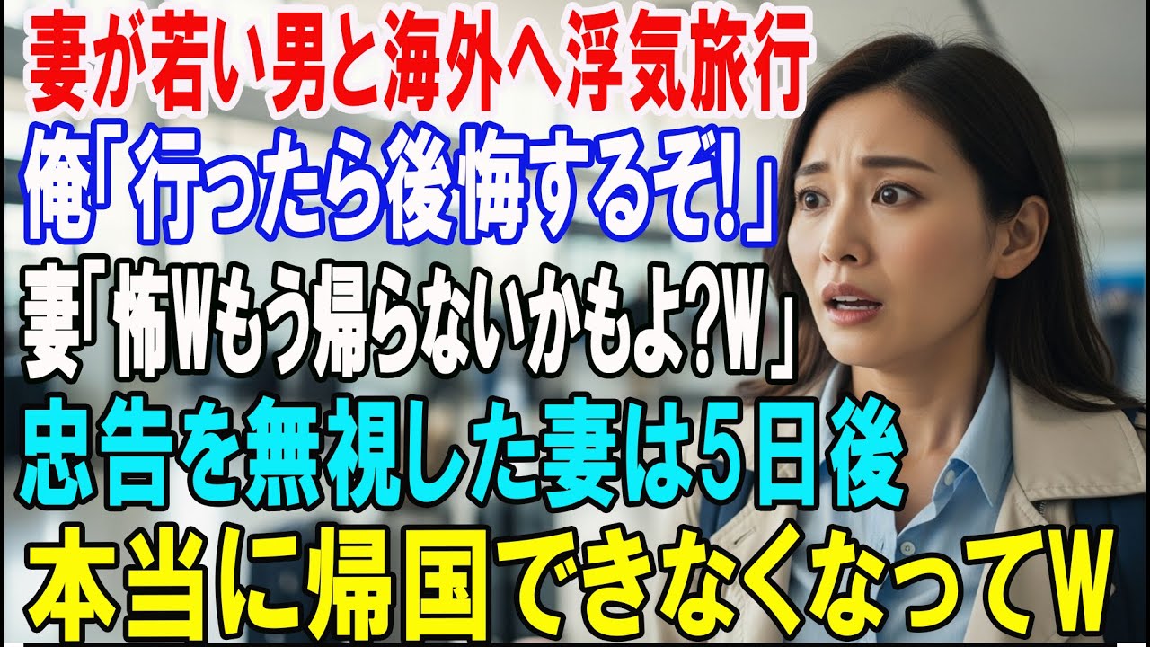 【朗読スカッと人気動画まとめ】俺のクレジットカードで海外へ浮気旅行中の妻。クレカを止めて日本?