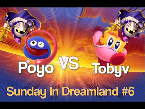 Poyo (Gooey/Meta Knight) vs TobyV (Wrestler/MK) - Kirby Fighters 2 - Sunday in Dream Land #6