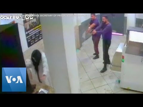 CCTV Footage Shows Brazilian Inmate Disguised as Daughter Getting Caught by Prison Guards