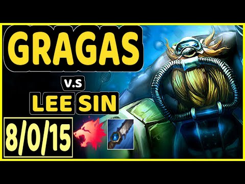 KIREI (GRAGAS) vs LEE SIN - 8/0/15 KDA JUNGLE CHALLENGER GAMEPLAY - EUW