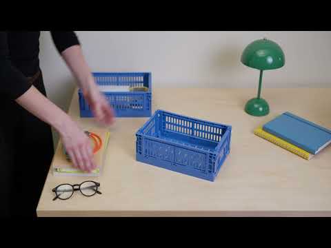 HAY Recycled Plastic Collapsible Color Crate - Mint