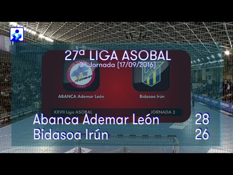 LIGA ASOBAL J03 ABANCA Ademar León - Bidasoa Irún 28 - 26