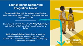 Children on the Move: Launching the Supporting Integration Toolkit