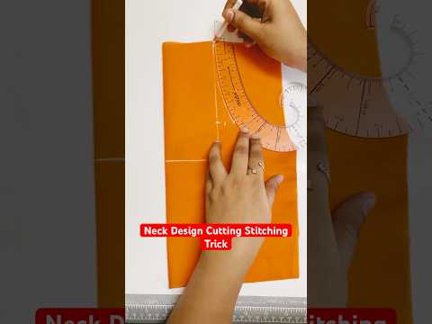 Perfect Neck Design Cutting Trick #neckdesign #neckcutting #sewingtricks