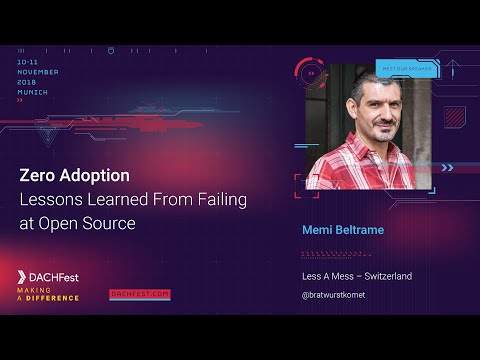 DACHfest 2018 - Zero Adoption — Memi Beltrame