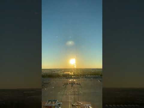 Munich Airport time-lapse | Sunset view from the ATC Tower #sunset #timelapse