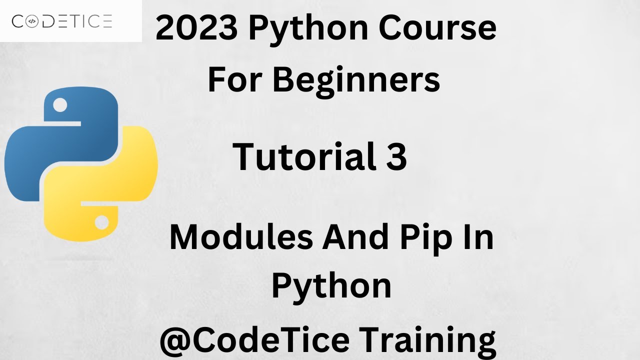Modules And Pip In Python ll Python Tutorial For Beginners