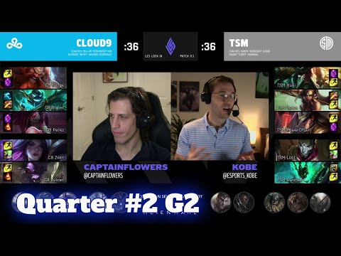 Cloud 9 vs TSM - Game 2 | Quarter Finals LCS Lock In 2021 | C9 vs TSM G2