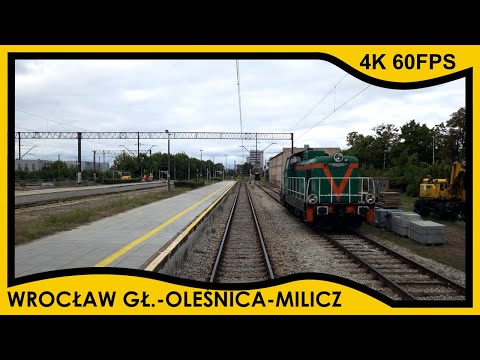 [CABVIEW] Wrocław Główny ➡️ Oleśnica ➡️ Milicz // 4K 60FPS, prędkość