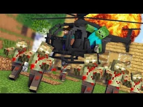 Monster School:ZOMBIE APOCALYPSE Challenge-Minecraft Animation