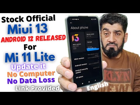 Update Mi 11 Lite To Stock Miui 13 Android 12  ENGLISH