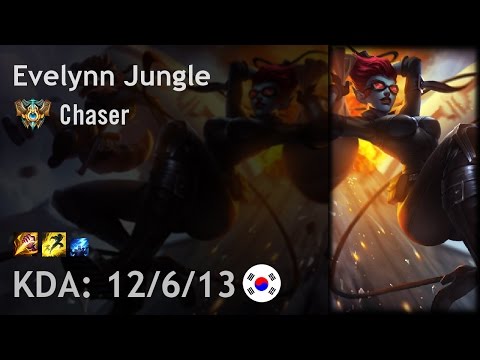 Evelynn Jungle vs Lee Sin - Chaser - KR Challenger Patch 6.21