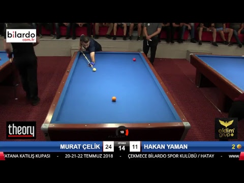 MURAT ÇELİK & HAKAN YAMAN Bilardo Maçı - HATAYIN ANVATANA KATILIŞ KUPASI-2. Tur