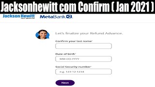 Jacksonhewitt com Confirm (Jan 2021)- Easy Access Tax Returns - Watch Now! | Scam Adviser Reports