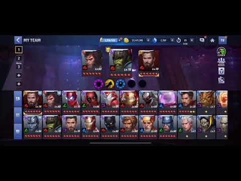 My progress in Marvel Future Fight Without Paying!