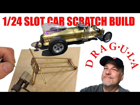 Part 5 / Brass Bendin’ / Munsters & George Barris DRAGULA! / A 1/24 Vintage Slot Car Scratch Build!