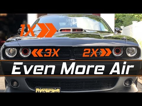 Challenger Passenger headlight Intake - Ram Air x3 with Spectre 3" Tube