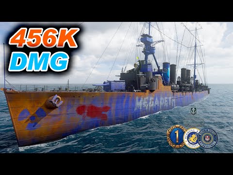 Cruiser Salem: Beautiful team play in random battle - World of Warships