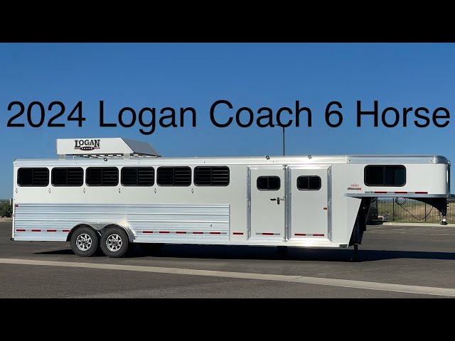 Preview image of 2024 Logan Coach Bullseye XL 6 Horse Gooseneck Trainer Track youtube video