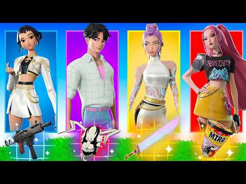 The "RANDOM" K-Pop Demon Hunters Boss Challenge in Fortnite! (with Saja Boys)