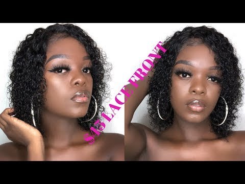 Clearance Sale!BOB 13x6 Lace Front Wig Deep Curly Brazilian Virgin Hair 10inch