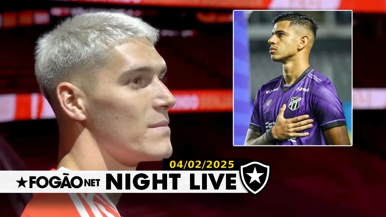 NIGHT LIVE | Botafogo e Santos disputam Rollheiser; David Ricardo reforça a defesa alvinegra
