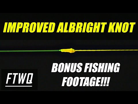Fishing Knots: Improved Albright Knot - Braid to Fluorocarbon Knot -How to tie fishing line together