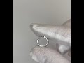 Сережки-кільця (конго) срібні доріжка з фіанітами (D4157OR0011 R14)
