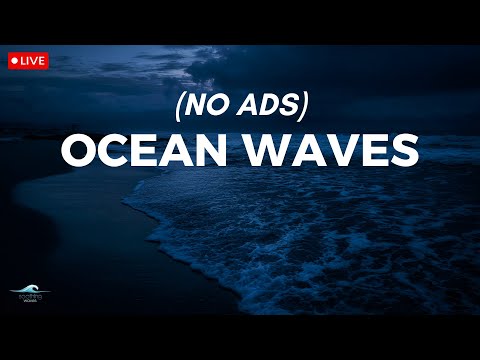 🔴 Fall Asleep with Powerful Waves at Night on Museddu Beach - Ocean Sounds for Deep Sleeping