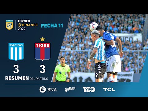 #TorneoBinance | Fecha 11 | resumen de Racing - Tigre