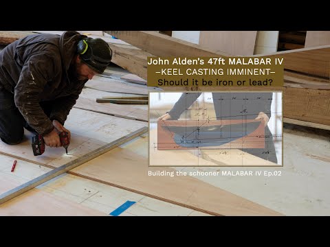 EP.02 Building the schooner MALABAR IV: Iron or lead ballast keel material?