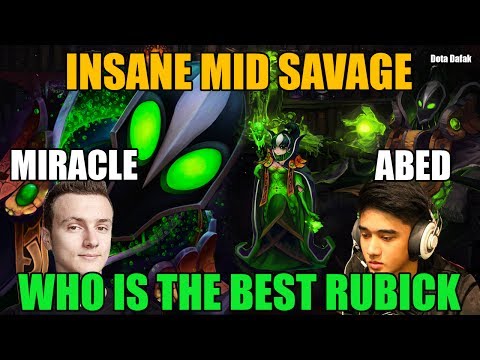 Miracle [ RUBICK ] & Abed [ RUBICK ] INSANE Mid SAVAGE Gaming - Dota 2