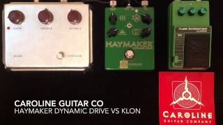 Caroline Guitar Co Haymaker vs Klon and Tube Screamer