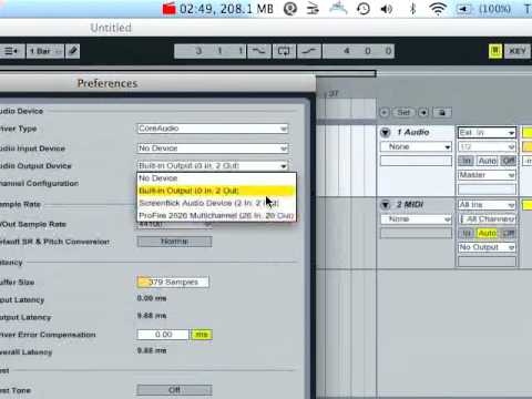 Ableton Live 8 Tutorial 01 (Setup and Interface)