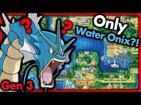 Can I Beat Pokemon Fire Red with ONLY Water Onix? 🔴 Pokemon Challenges ► NO ITEMS IN BATTLE
