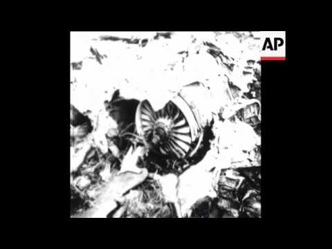 LIB 17/10/73 WRECKAGE OF DOWNED ISRAELI PHANTOMS