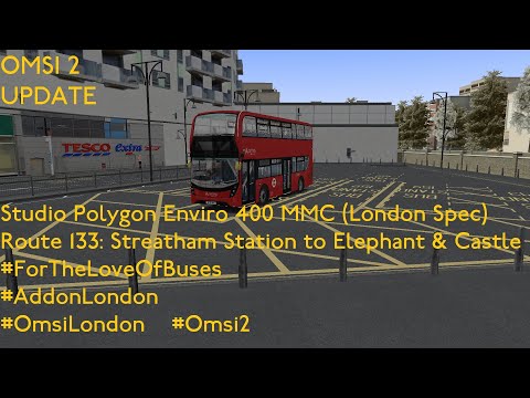 *UPDATE* | Omsi 2 Studio Polygon Enviro 400 MMC *LONDON SPEC* | Addon London Route 133