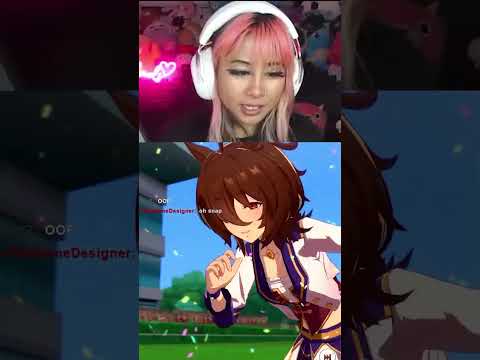 i think this horse girl imprinted on me 😭 #anime #game #umamusume #shorts