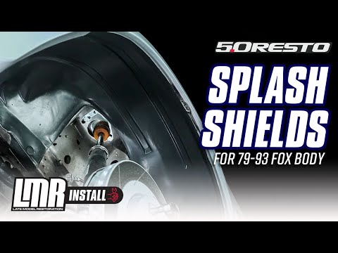 How To Install Fox Body Mustang Inner Fender Splash Shields (1979-1993)