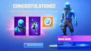 i got the new honor guard skin in fortnite - honor guard fortnite code free