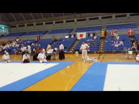 Shihans demonstration. Masayuki hisataka 10th dan. And masamitsu kudaka 8th dan.