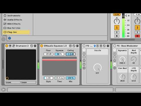 Playing with Squeeze, free Max for Live effect