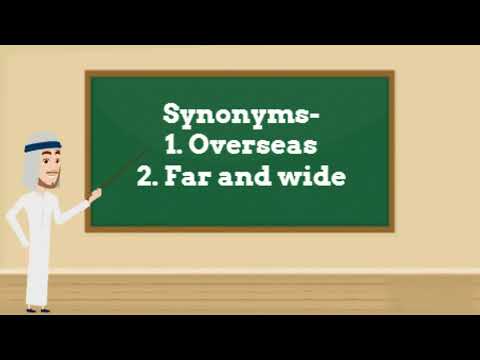 A WORD A DAY AWAD Abroad Meaning, Pronunciation & Usage