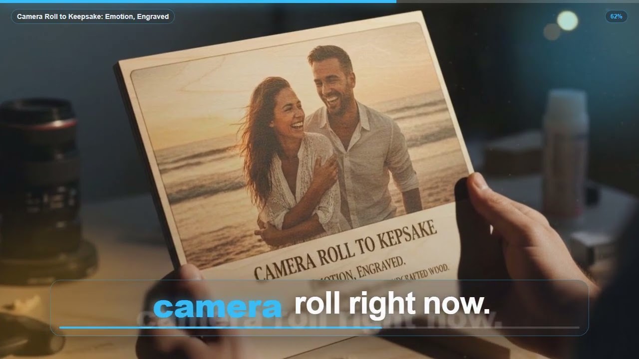 Camera Roll to Keepsake: Emotion, Lasered