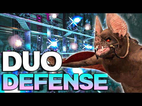 DUO Defending our INSANE Fjordur Cave! - ARK PvP