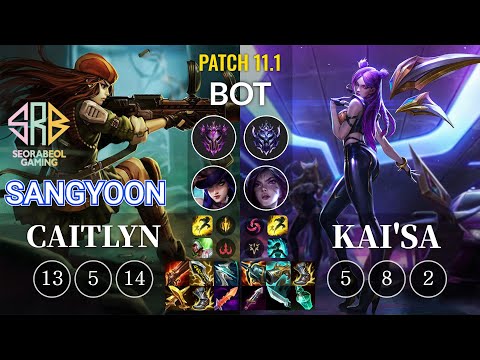SRB Sangyoon Caitlyn vs Kai'Sa Bot - KR Patch 11.1