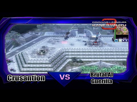 CNC 3 Kane's Wrath Traveler-59 vs Brutal AI - Guerilla (Marked of Kane)