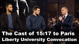 The Cast of 15:17 to Paris - Liberty University Convocation video